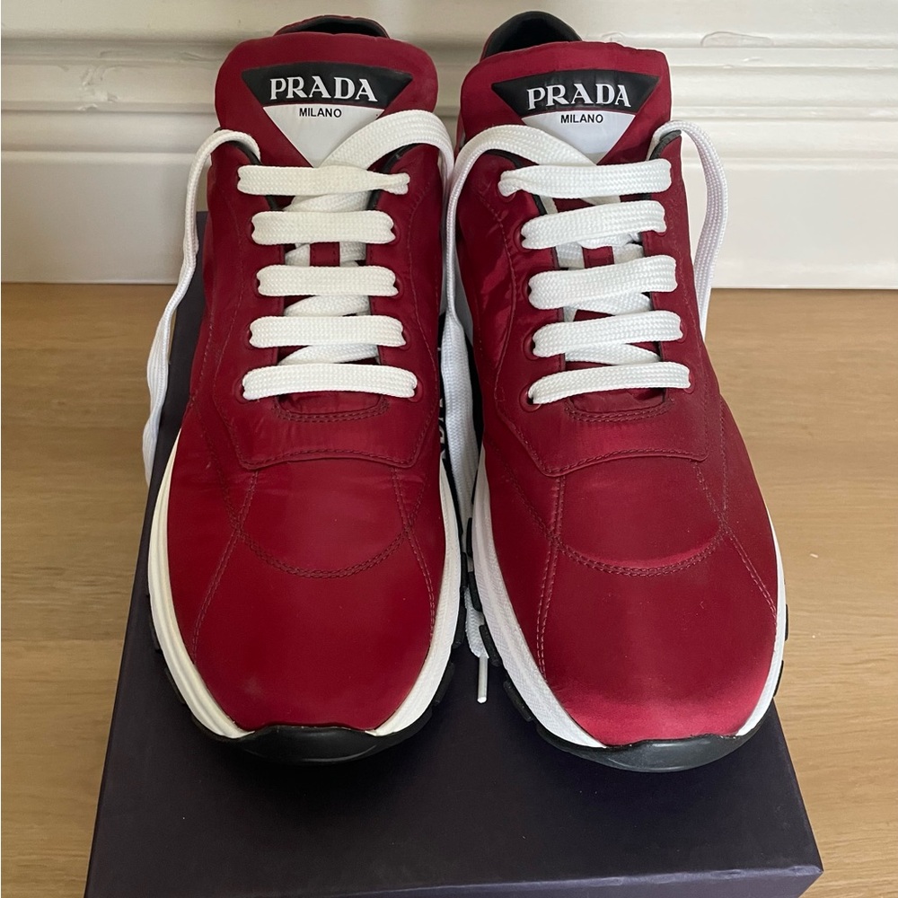 Prada Red Sneakers